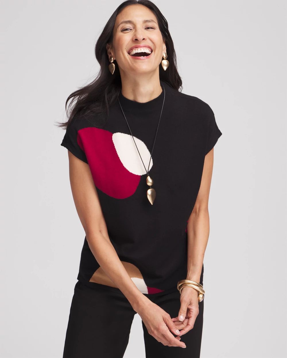 【chico】 Intarsia Colorblock Cardigan | Chico's